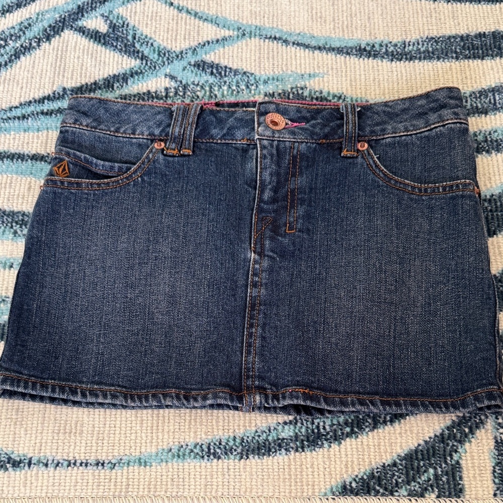 Volcom Dark Blue Mini Skirt | size 0